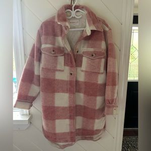 Jillian Harris x Joe Fresh “Jilly Shacket” in light pink